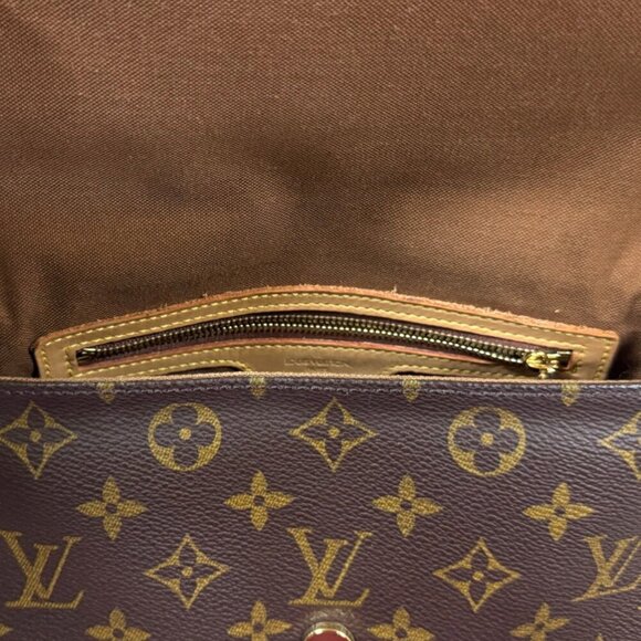 LOUIS VUITTON Authentic Brown Monogram Canvas Shoulder Bag - Picture 7 of 10